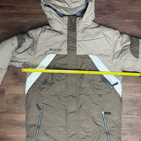 Columbia Brown and Gray Hooded Youth 18-20 Jacket - Picture 14 of 16